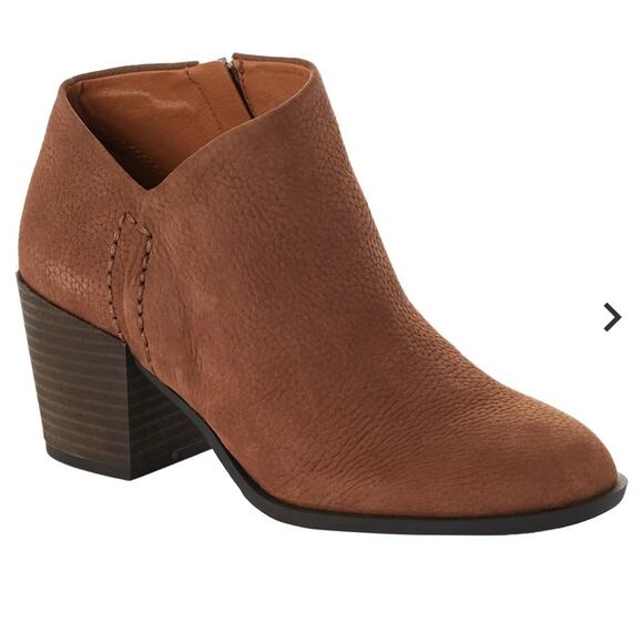 Lucky Brand Women’s Bellita Brown Rust Leather Ankle Boot size 8 new - Picture 1 of 9